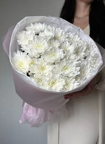 Букет из кустовых хризантем &laquo;Зефирка&raquo; от интернет-магазина цветов в Ижевске