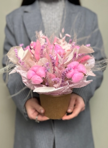 Композиция из сухоцветов «1» от интернет-магазина цветов в Ижевске