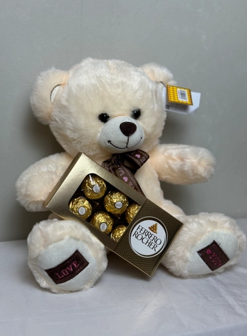 &laquo;Подарок&raquo; Мишка + Ферреро  от интернет-магазина цветов в Ижевске