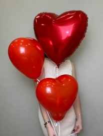 3 шара &laquo;сердце&raquo; от интернет-магазина «» в Ижевске