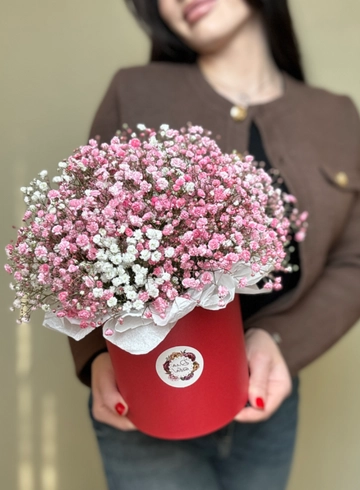 Гипсофила в коробке в размере L от интернет-магазина цветов в Ижевске