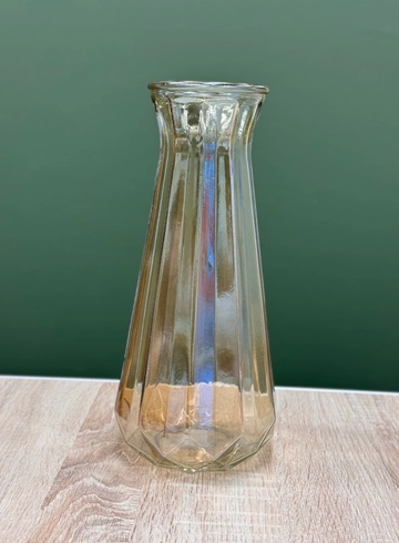 Ваза стекло янтарь 29,5см от интернет-магазина цветов в Ижевске