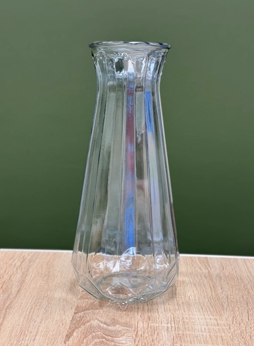 Ваза стекло серо-голубой 29,5см от интернет-магазина цветов в Ижевске