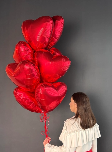 Шар сердце красное  от интернет-магазина цветов в Ижевске