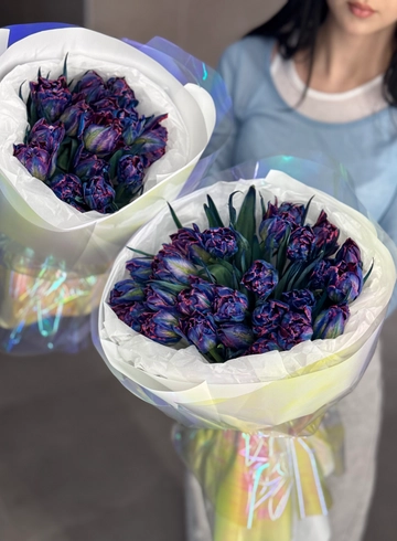 Букет космических тюльпанов 15/25шт/51шт от интернет-магазина цветов в Ижевске