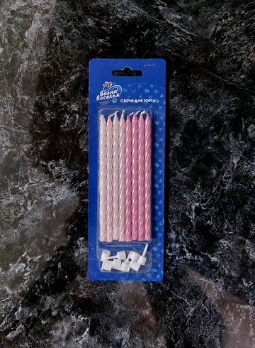 Свечи для торта розовые от интернет-магазина цветов в Ижевске