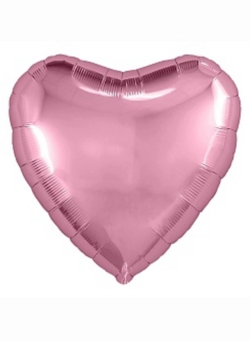 Шар Сердце с гелием перламутровый розовый от интернет-магазина цветов в Ижевске