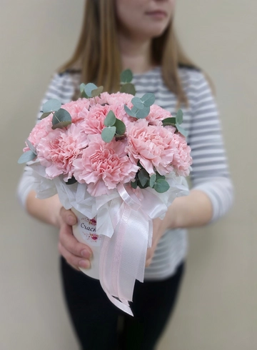 Нежная композиция из диантусов от интернет-магазина цветов в Ижевске