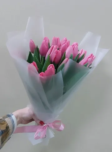 Букет 19 тюльпанов в ассортименте  от интернет-магазина цветов в Ижевске