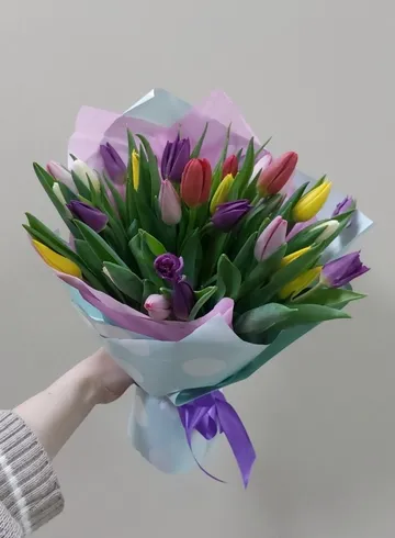 25 тюльпанов микс от интернет-магазина цветов в Ижевске