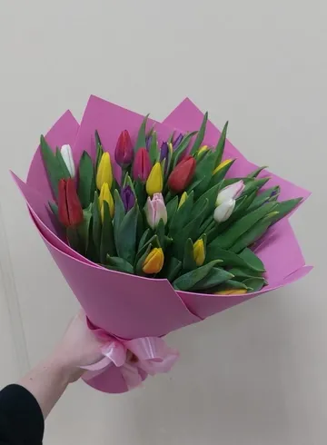 23 тюльпана микс от интернет-магазина цветов в Ижевске