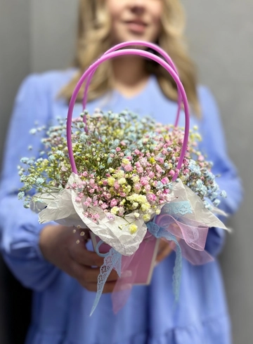 Гипсофила в сумочке  от интернет-магазина цветов в Ижевске