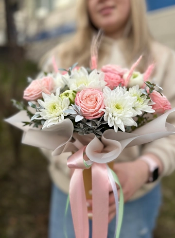 Цветочная композиция в стаканчике  от интернет-магазина цветов в Ижевске