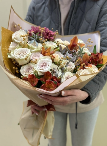 Цветочный букет &laquo;Винтаж&raquo; от интернет-магазина цветов в Ижевске