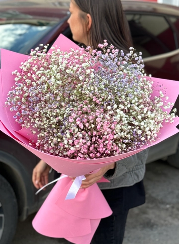 Букет 25 гипсофил от интернет-магазина цветов в Ижевске